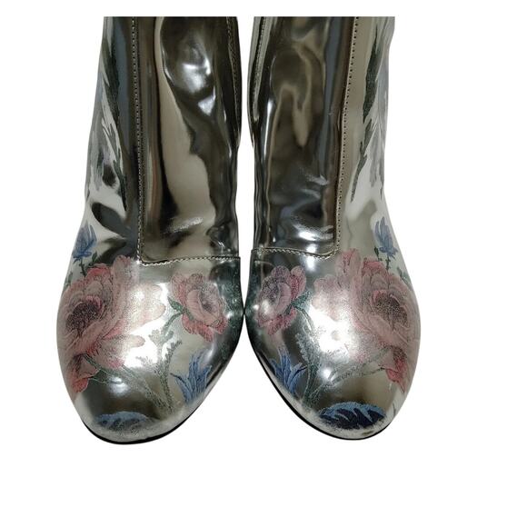 Louis Vuitton Boots Women Silver Patent Leather Size 38 - Picture 7 of 8
